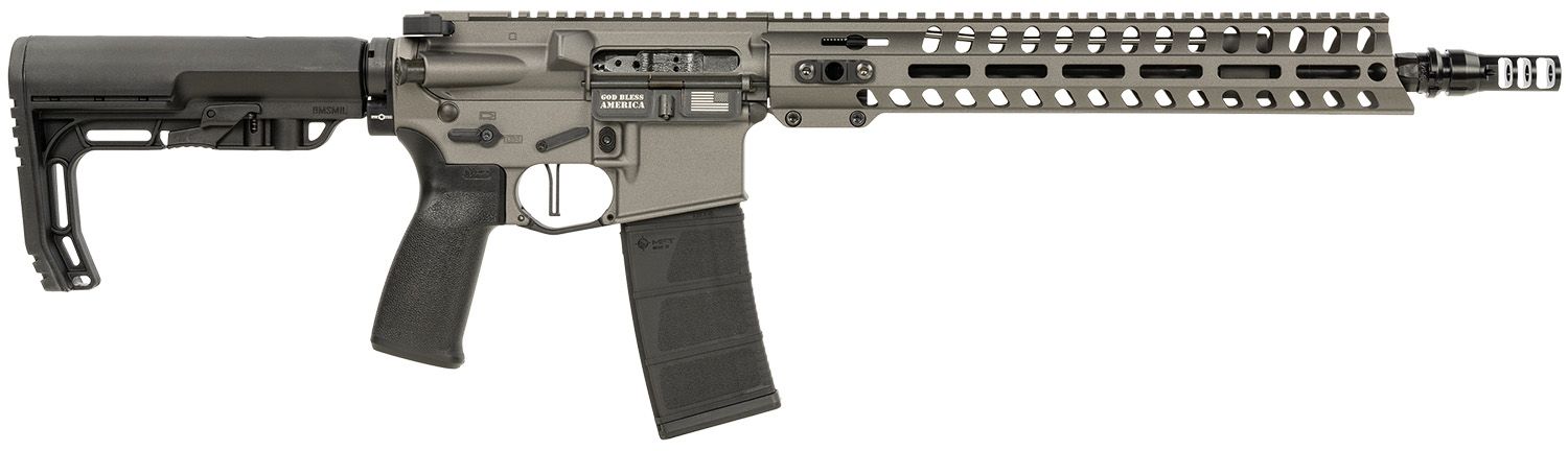 Patriot Ordnance Factory Minuteman Rifle 02046, 5.56x45mm, 13.75", Tungsten Cerakote Receiver Stock, 30 Rds