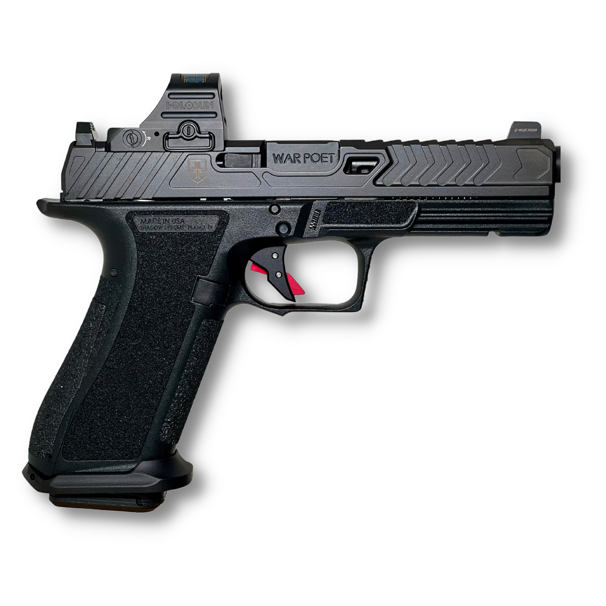 Shadow Systems DR920 War Poet Pistol SS-2081-H, 9mm, 5in, Black Frame Grips, 10 Rds