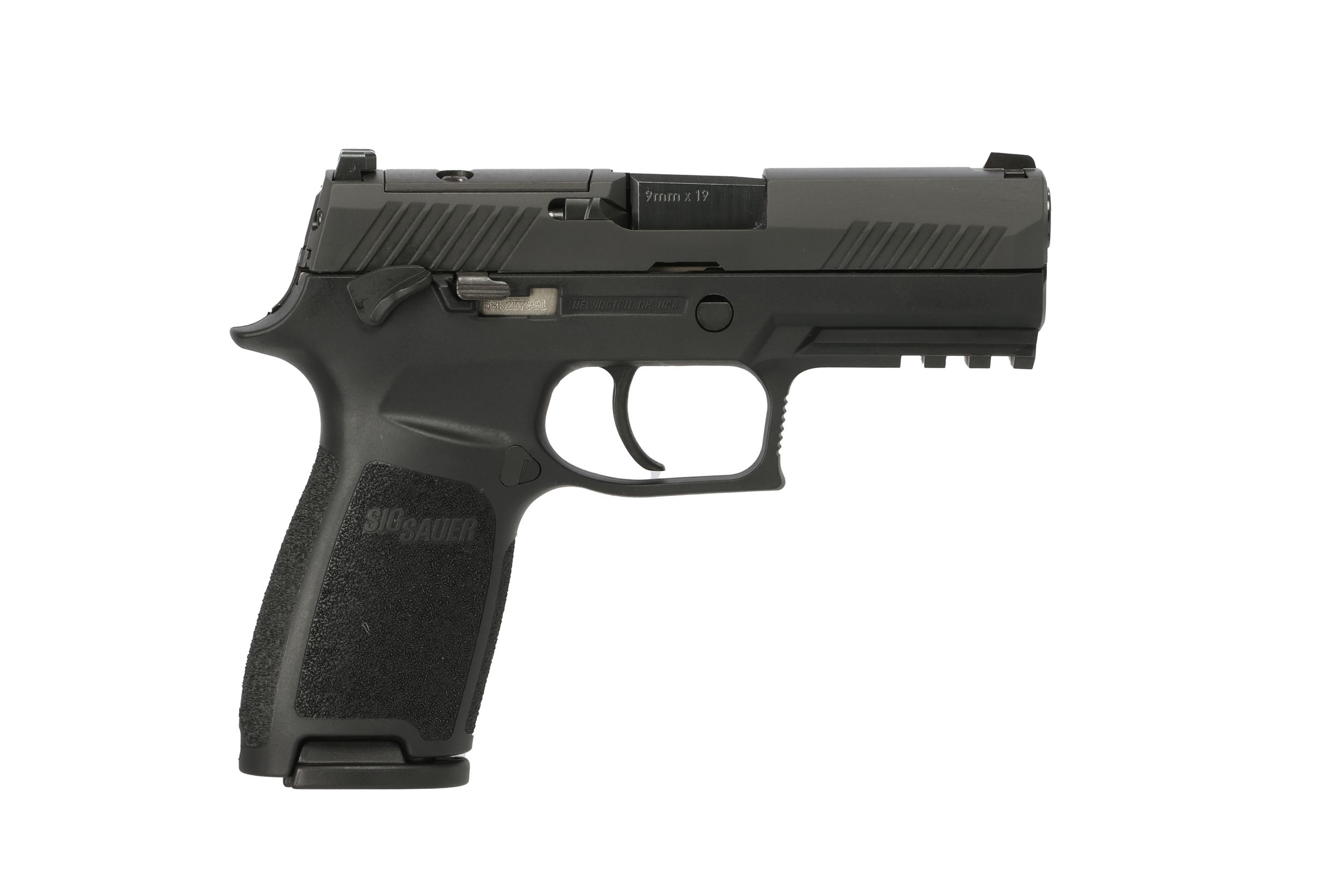 Sig Sauer P320 Carry Optic Ready Pistol W320CA-9-BSSP-MS, 9mm, 3.9in, Black Polymer Grips, 17 Rds