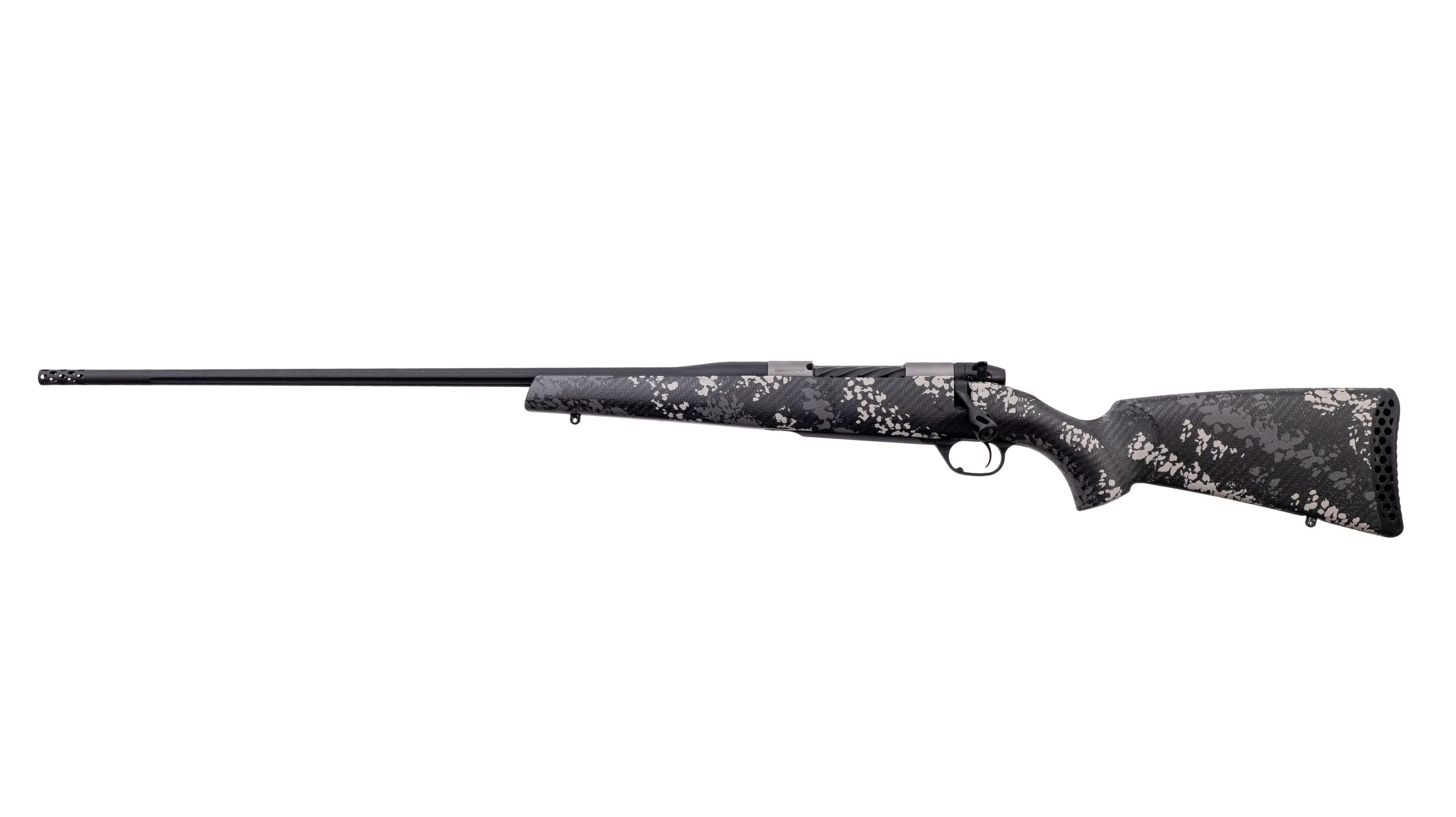 Weatherby Mark V Backcountry Ti 2.0 Left-Hand Rifle MBT20N240WL6B, 240 Weatherby Mag, 24", Grey/white Carbon Fiber Camo Stock, 5 Rds