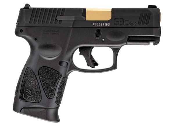 Taurus G3C Pistol 1-G3C931-GB, 9mm, 3.2in, Black Polymer Grips, 12 Rds