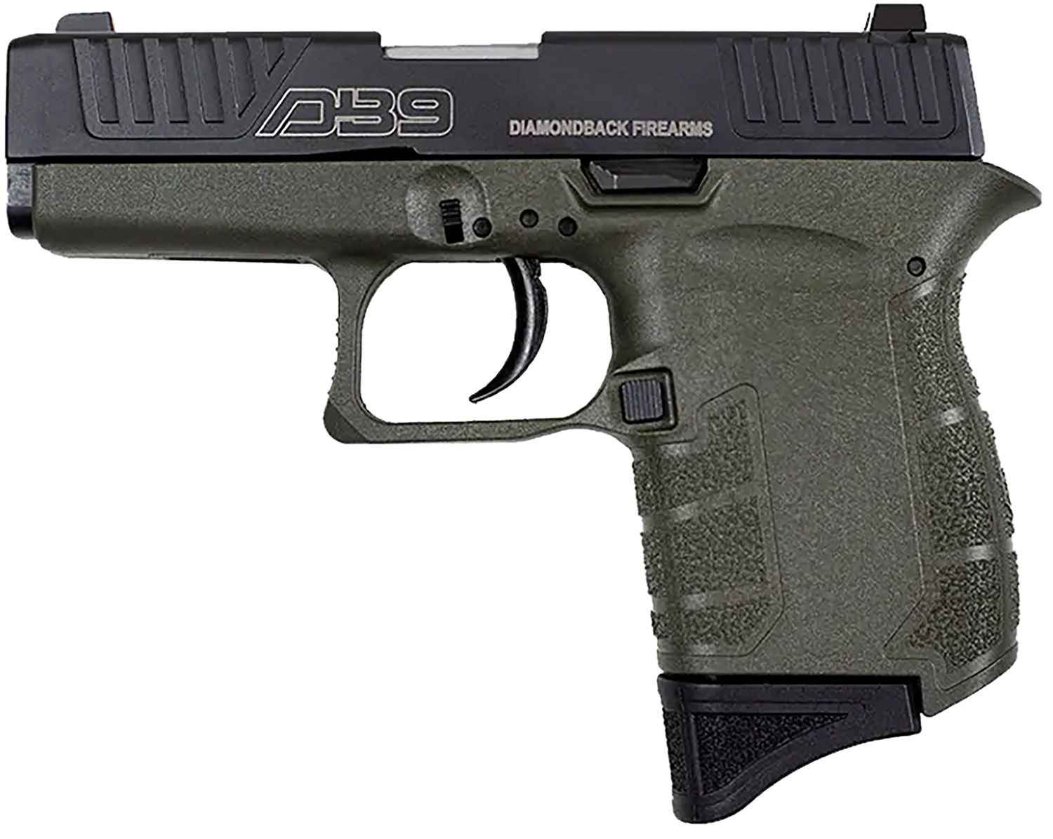 Diamondback DB9 Gen4 Pistol DB0200P101, 9mm Luger, 3.10in, OD Green Polymer Frame & Grips, OD Green Finish, 6 Rds