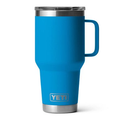 Yeti Rambler Travel Mug 30oz Stainless Steel Cup, Big Wave Blue (21071502682)