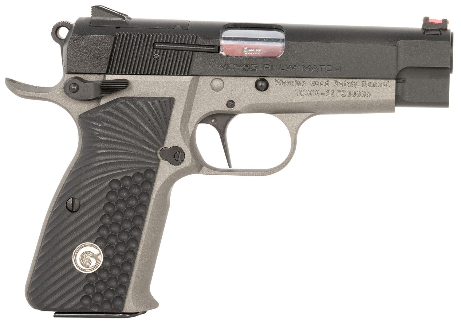 EAA MCP 35 PI Lightweight Optic Ready Pistol 390432, 9mm Luger, 3.88in, Black G10, Tungsten Gray Cerakote w/Black Controls Finish, 15 Rds