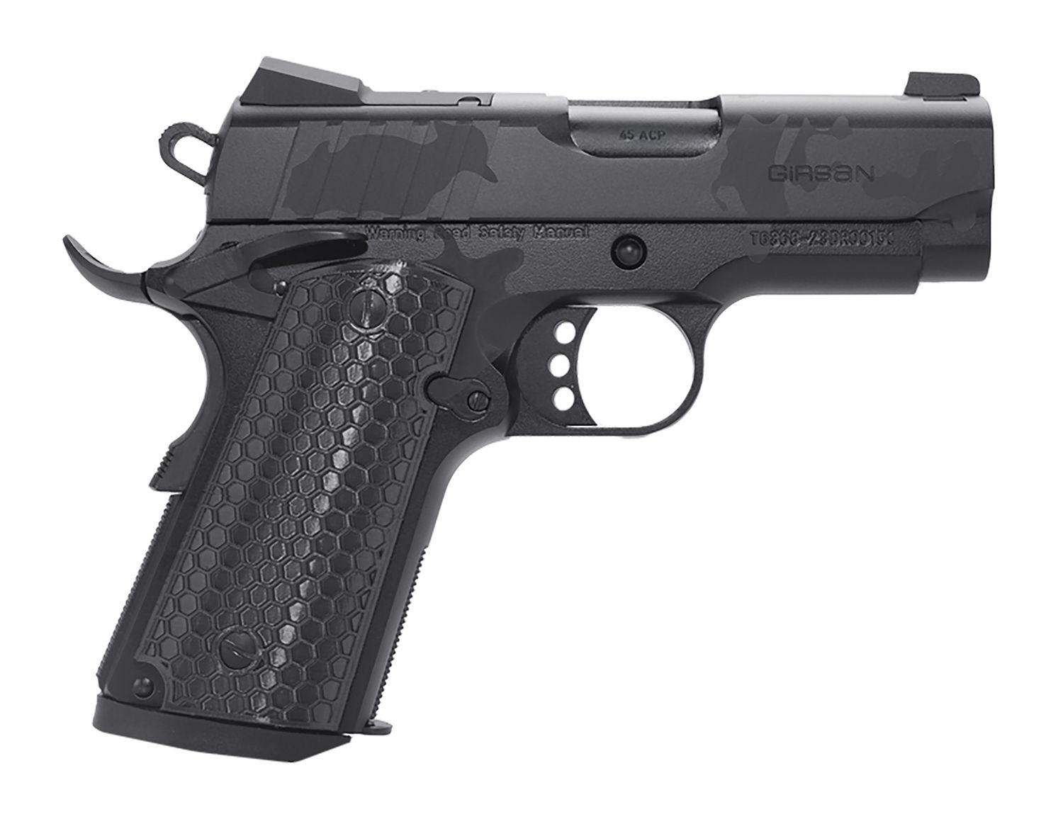EAA MC1911 SC Influencer Optic Ready Pistol 391150, 9mm Luger, 3.40in, Black Polymer Grips, Black Camo Finish, 7 Rds