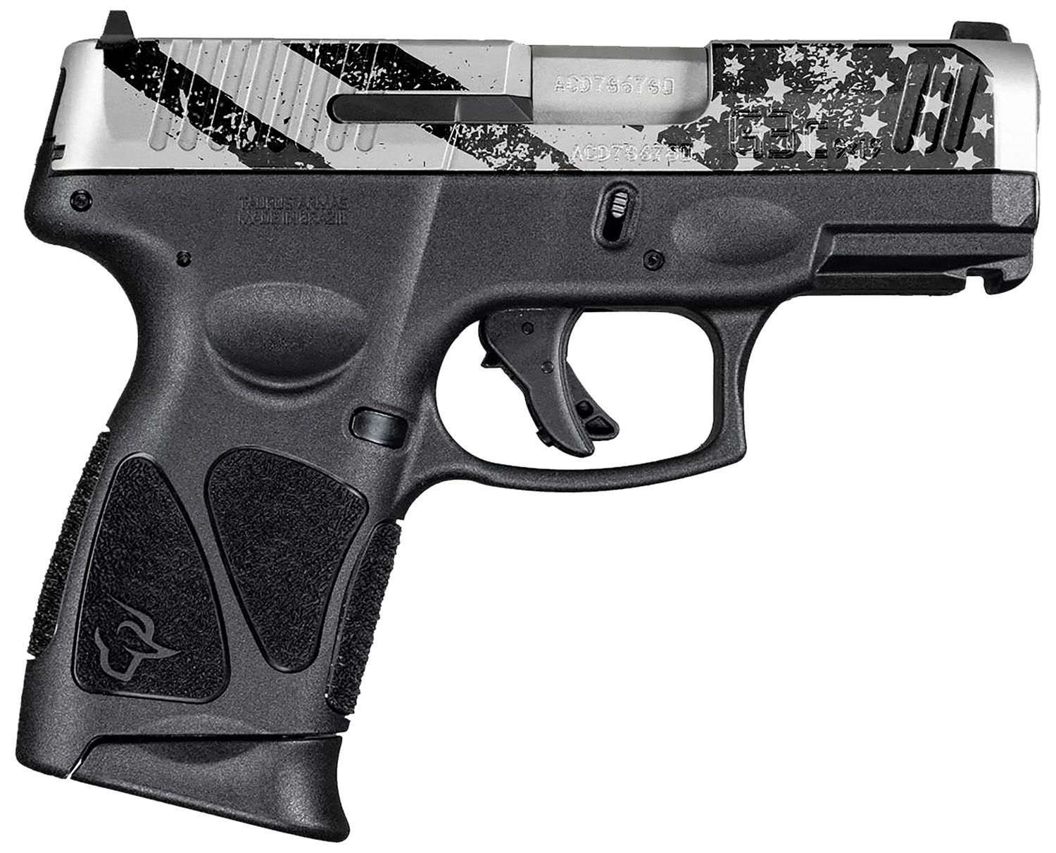 Taurus G3C Pistol 1-G3C93910US, 9mm Luger, 3.26in, Black Polymer, Black Finish, 10 Rds