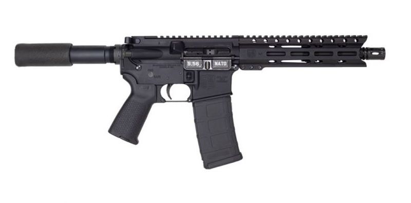 Diamondback Carbon DB15 Pistol DB1915K001, 5.56 NATO, 10in, No Stock, MOE Grips, Black Finish, 30 Rds