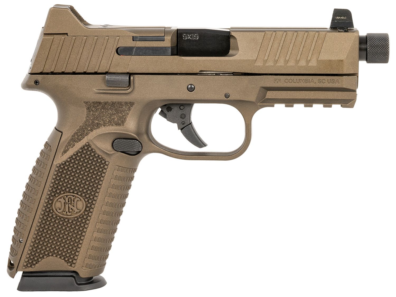 FN Herstal 509T Bundle Optic Ready Pistol 66101831, 9mm Luger, 4.50in, Bronze Interchangeable Backstrap, Bronze Cerakote Finish, 17 Rds