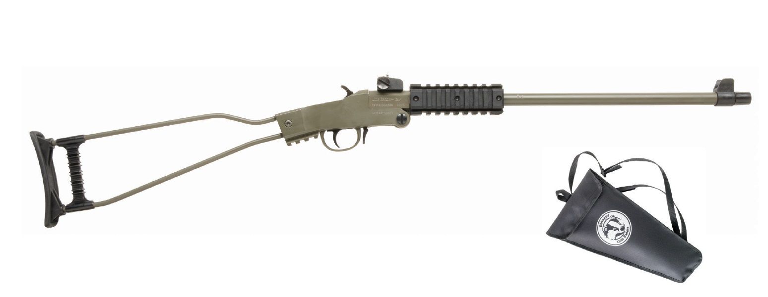 Chiappa Little Badger Single-Shot Rifle 500.266, 22LR, 16.5", Wire Steel Stock, 1 Rd