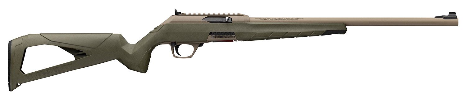 Winchester Guns Wildcat SR Rifle 521158102, 22 LR, 16.50", Adj Cheek Piece & LOP OD Green Synthetic Stock, 10 Rds