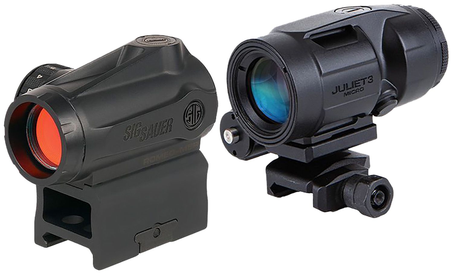 Sig ROMEO MSR and Juliet5 Gen II Compact Red Dot Sight Combo SORJMSR501, 1x20mm Low Profile, 2MOA Dot, 1 MOA Adjustment, 5x Magnifier