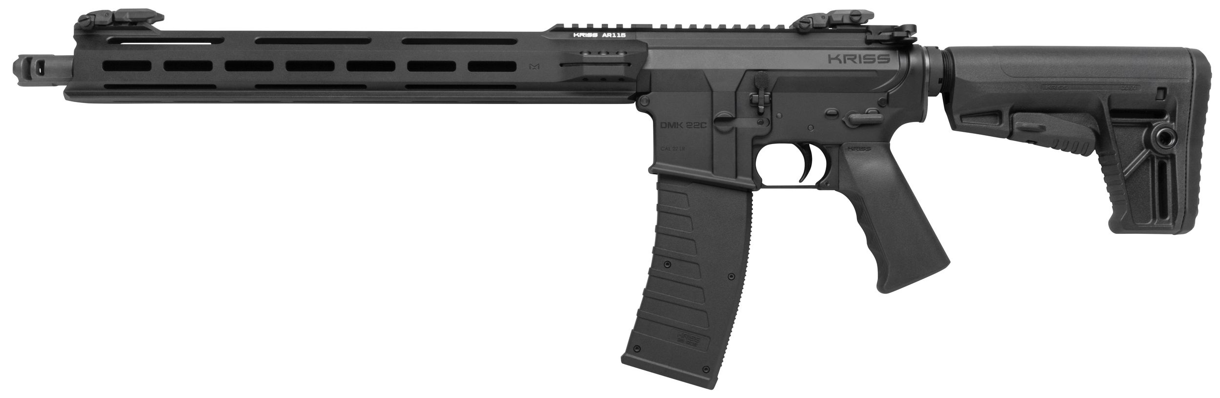 Kriss USA DMK22C Rifle DM22-CBL04, 22LR, 16", Collapsible 6 Position Adjustable Stock, 25 Rds