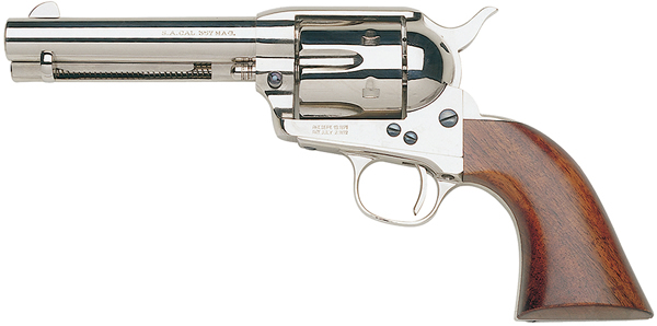 Taylors 1873 Cattleman Nickel Plated Revolver 555121, 45 Colt