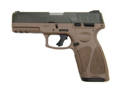 Taurus G3 Pistol 1-G3B94BB, 9mm, 4in, Coyote Brown Polymer Grips, 17 Rds
