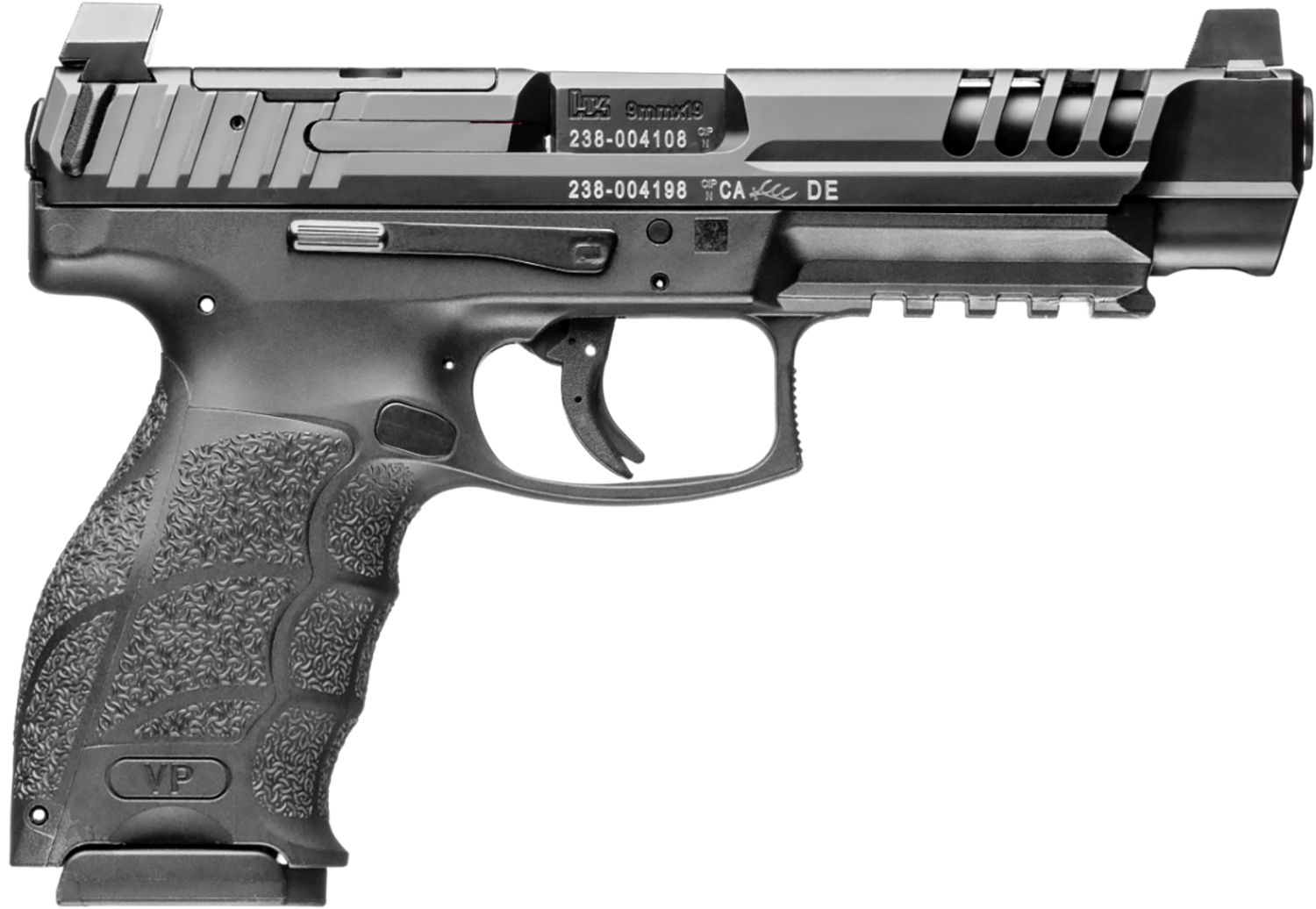 Heckler & Koch VP9L SCS Optic Ready Pistol 81001159, 9mm Luger, 5in, Black Interchangeable Backstrap Grips, 15 Rds