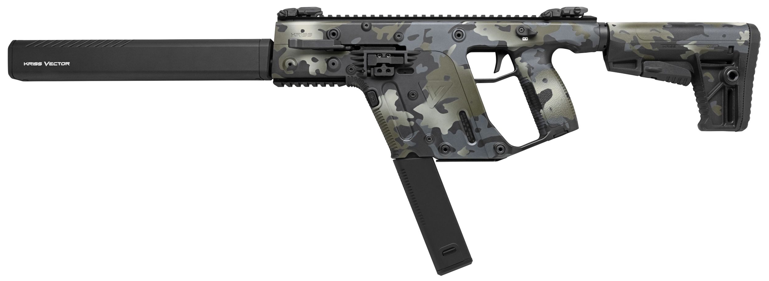 Kriss USA Vector CRB Rifle KV45-CMCBLK20, 45 ACP, 16", Collapsible 6-position Adjustable Stock, 30 Rds