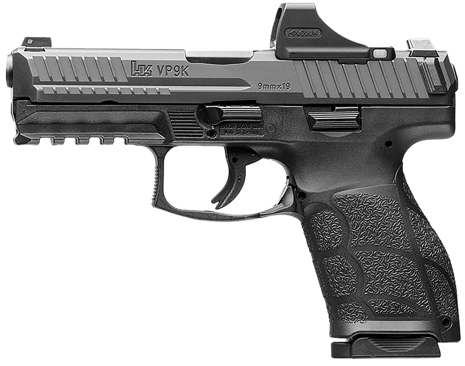 Heckler & Koch VP9A1 K Optic Ready Pistol 81001121, 9mm Luger, 4.09in, Black Polymer, Black Finish, 10 Rds