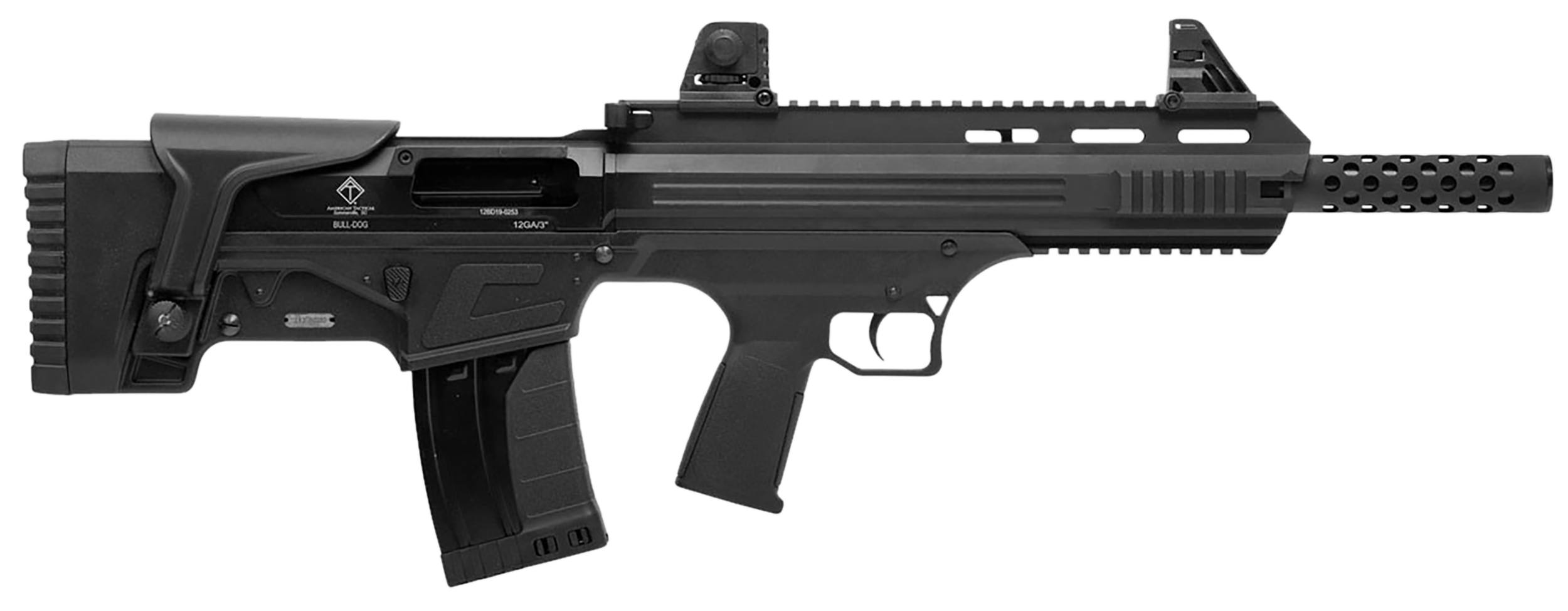 ATI Bulldog Tactical Shotgun ATIG20BDB, 20 Gauge, 16", 3" Chmbr, Fixed Synthetic Bullpup Stock, 5+1 Rds