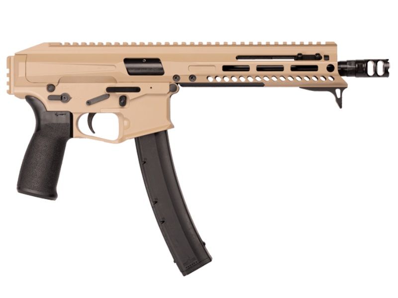 Patriot Ordnance Factory Phoenix Pistol 01926, 9mm, 8in, Synthetic Stock Mission First Tactical Blade, 35 Rds