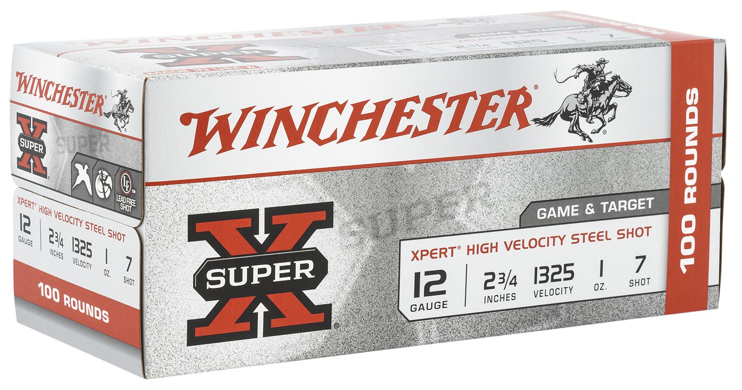 Winchester Ammo Super X Xpert WE12GTVP7, 12 Gauge, 2-3/4", 1 oz, 1325  fps, 7 Shot, 100 Rd/bx