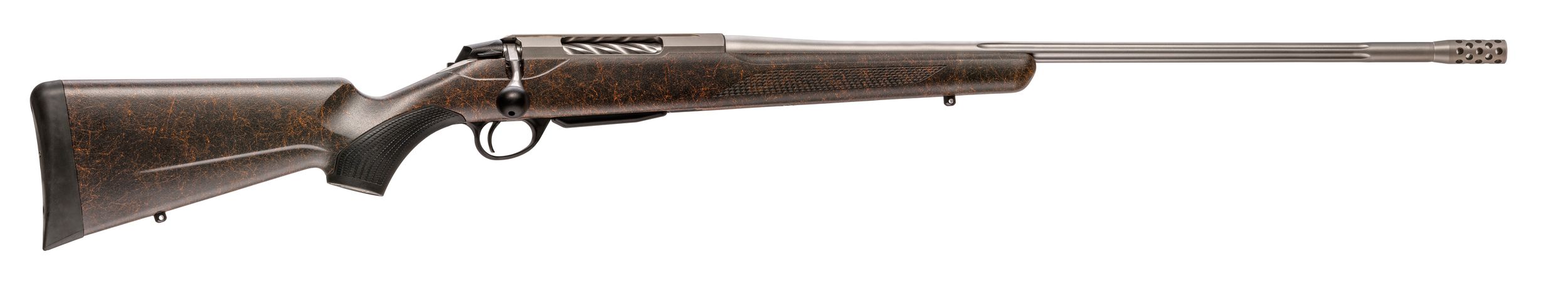 Tikka T3x Lite Bolt Action Rifle JRTXRBS37124, 7mm PRC, 24", Roughtech Ember Stock, Stainless Finish, 3 Rds