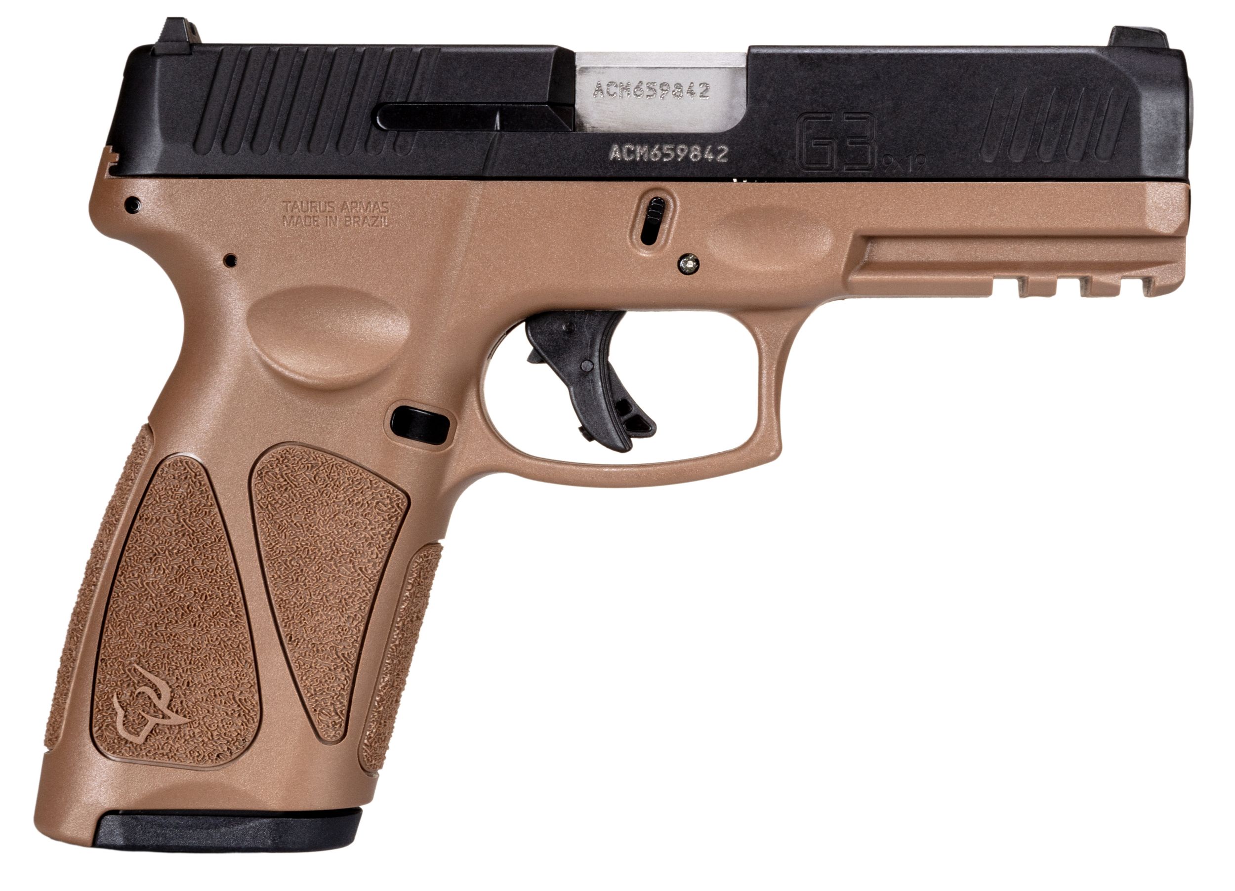 Taurus G3 Pistol 1-G3B941B-15, 9mm, 4in, Brown Polymer Grips, 15 Rds