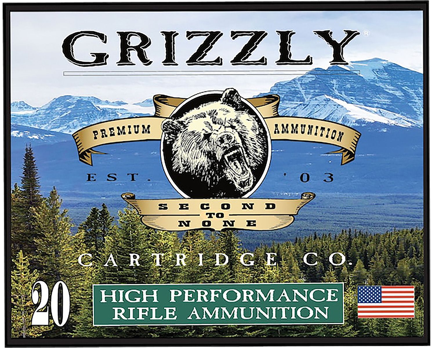 Grizzly Ammunition High Performance Rifle Ammunition GC45/70+P7, 45-70 Gov, Wide Long Nose Gas Check, 420  GR, 2000  fps, 20 Rd/bx