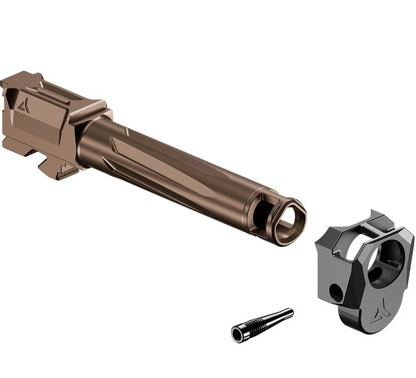 RADIAN Weapons Afterburner + Ramjet Barrel / Compensator R0835 For Glock 19 Gen 3, Bronze Barrel