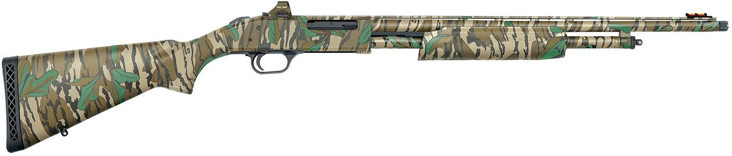 Mossberg 500 Turkey Shotgun 50133, 410 Gauge, 20", 3" Chmbr, Mossy Oak Greenleaf Stock, Mossy Oak Greenleaf Finish, Holosun 407K Red Dot