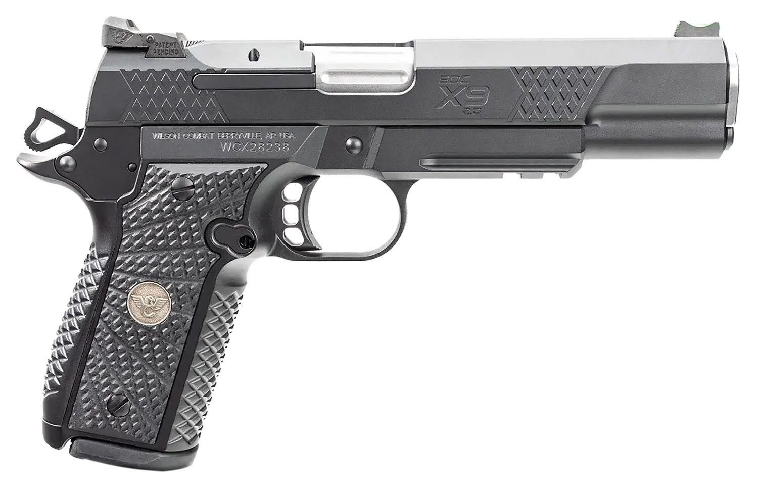 Wilson Combat EDC X9L 2.0 Pistol 2EDCXLPR9, 9mm Luger, 5in, Black G10 Starburst Grips, 15 Rds