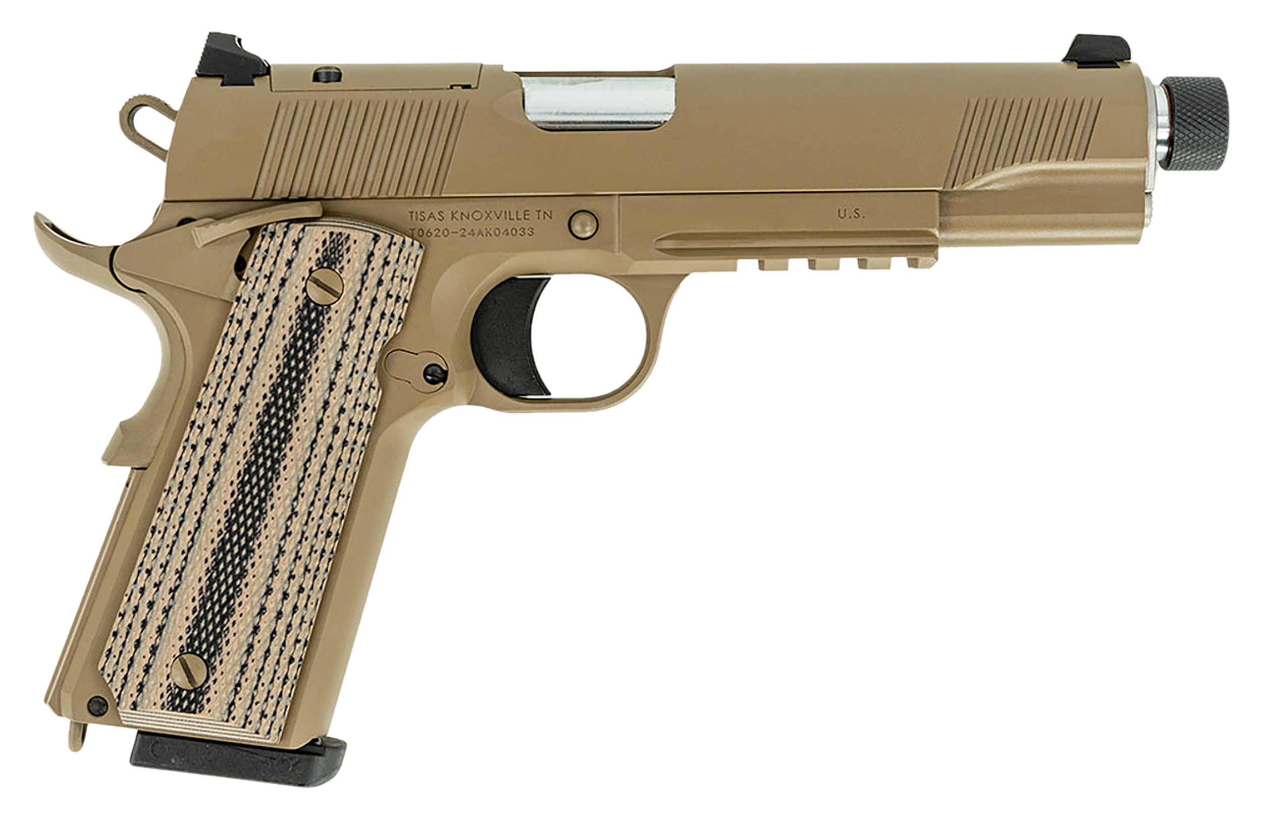 Tisas 1911 B45RGD TH Optic Ready Pistol 10100565, 45 ACP, 5.50in