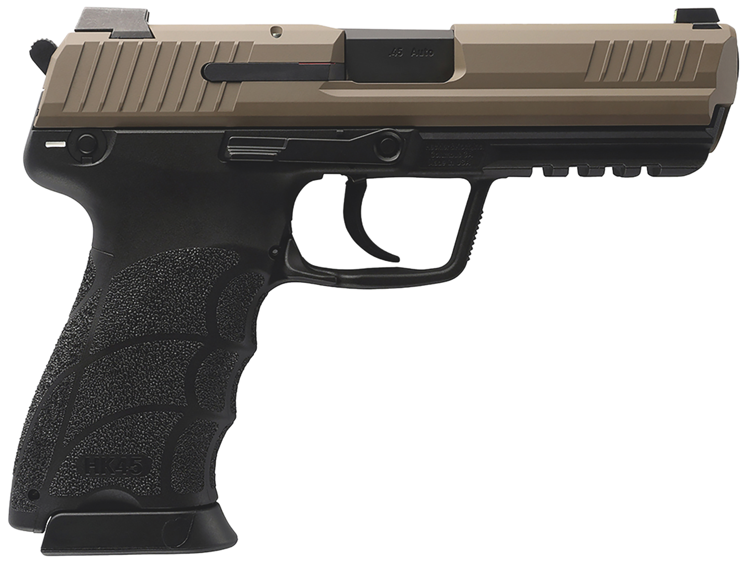Heckler & Koch HK45 V1 Pistol 81001208, 45 ACP, 4.46in, Flat Dark