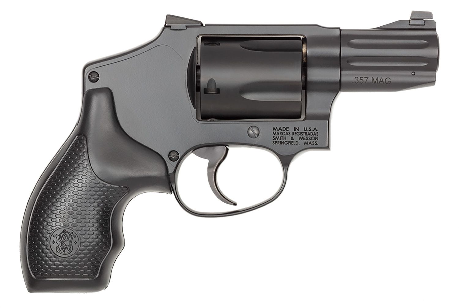 Smith and Wesson PC Model 19 Carry Comp Revolver 14451, 38 Special +P, 2.50in, Rosewood Checkered, PowerPort Vented Finish, 6 Rds