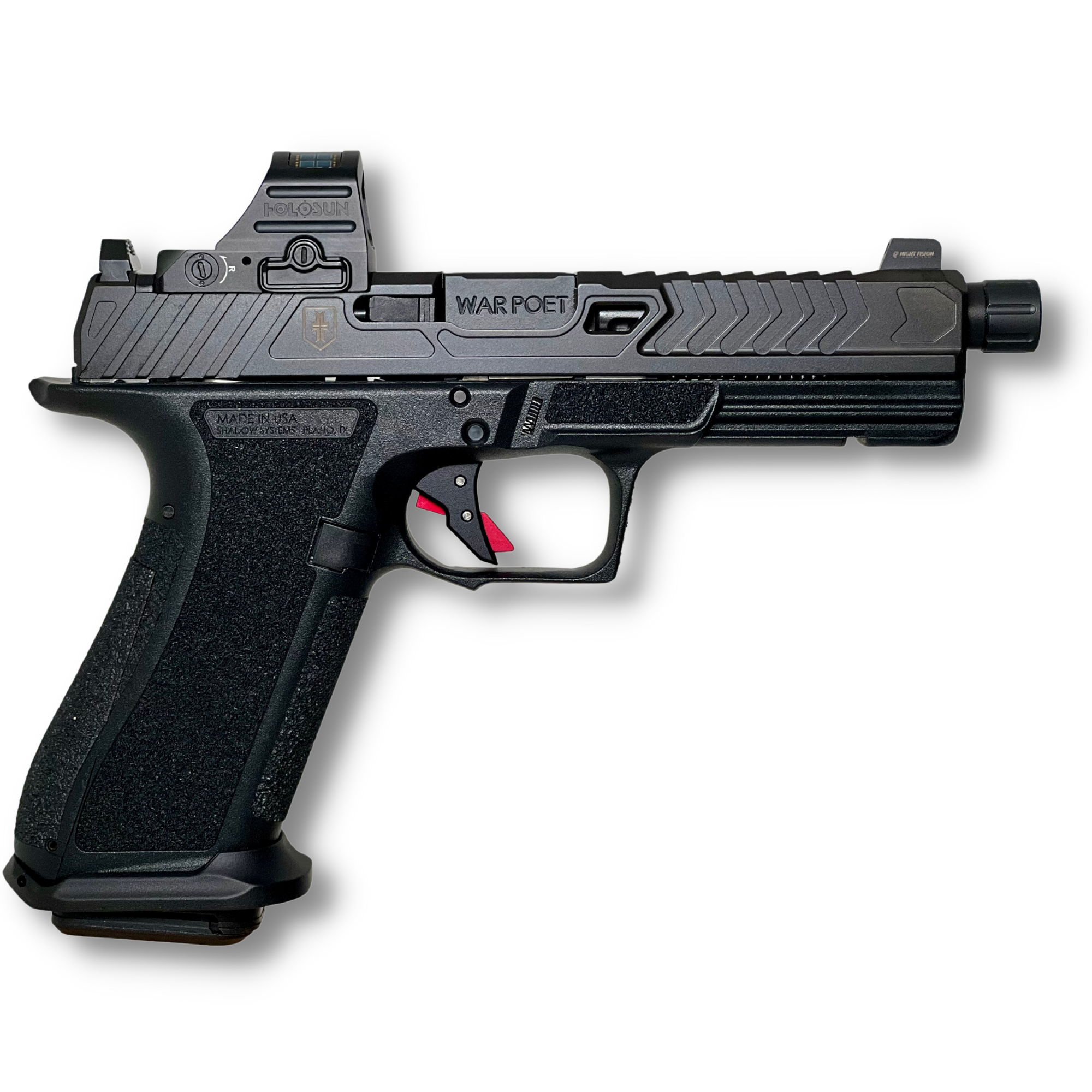 Shadow Systems DR920 War Poet Pistol SS-2080-H, 9mm, 5in, Black Frame Grips, 10 Rds