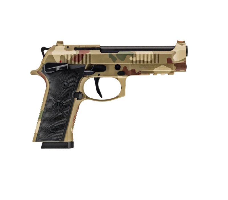Beretta 92Xi Combat Series Pistol SPEC0745A10, 9mm, 4.7in, Textured Black Polymer Grips, 10 Rds