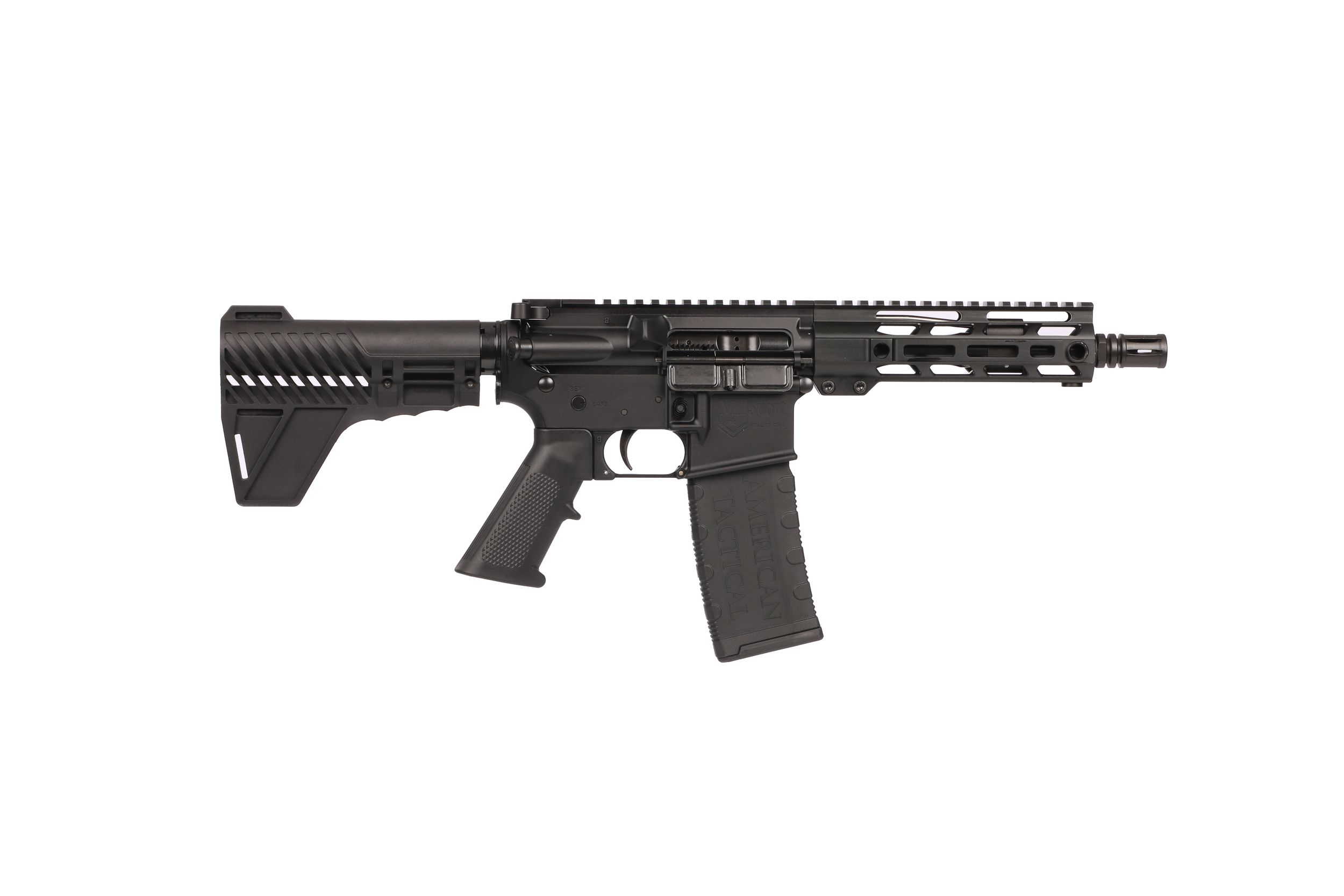 American Tactical Milsport Pistol ATIG15MS556QD7B, 223 Rem, 7.5in, A2 Pistol Grip, 30 Rds