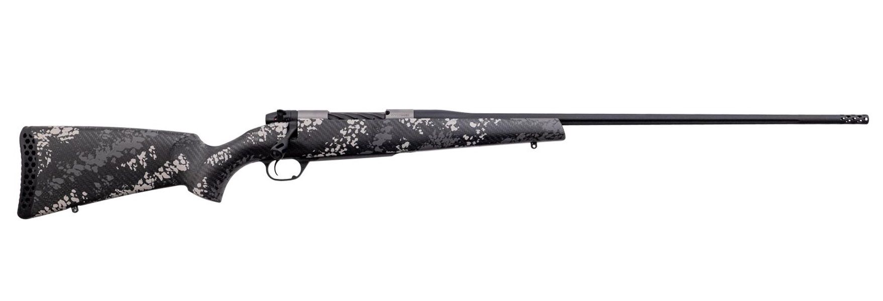 Weatherby Mark V Backcountry Ti 2.0 Rifle MBT20N7MMPR6B, 7mm PRC, 24", Grey/white Carbon Fiber Camo Stock, 3 Rds