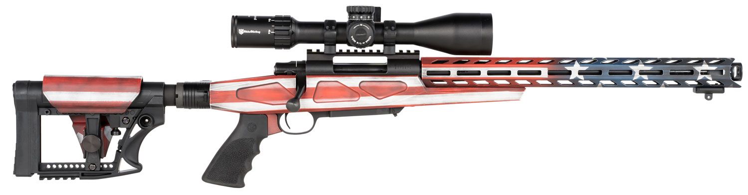 Howa M1500 APC Chassis Gen2 Rifle HFLG30816, 308 Win, 16.25", American Flag 6 Position Luth-AR MBA-4 with Aluminum Chassis Stock, 10 Rds