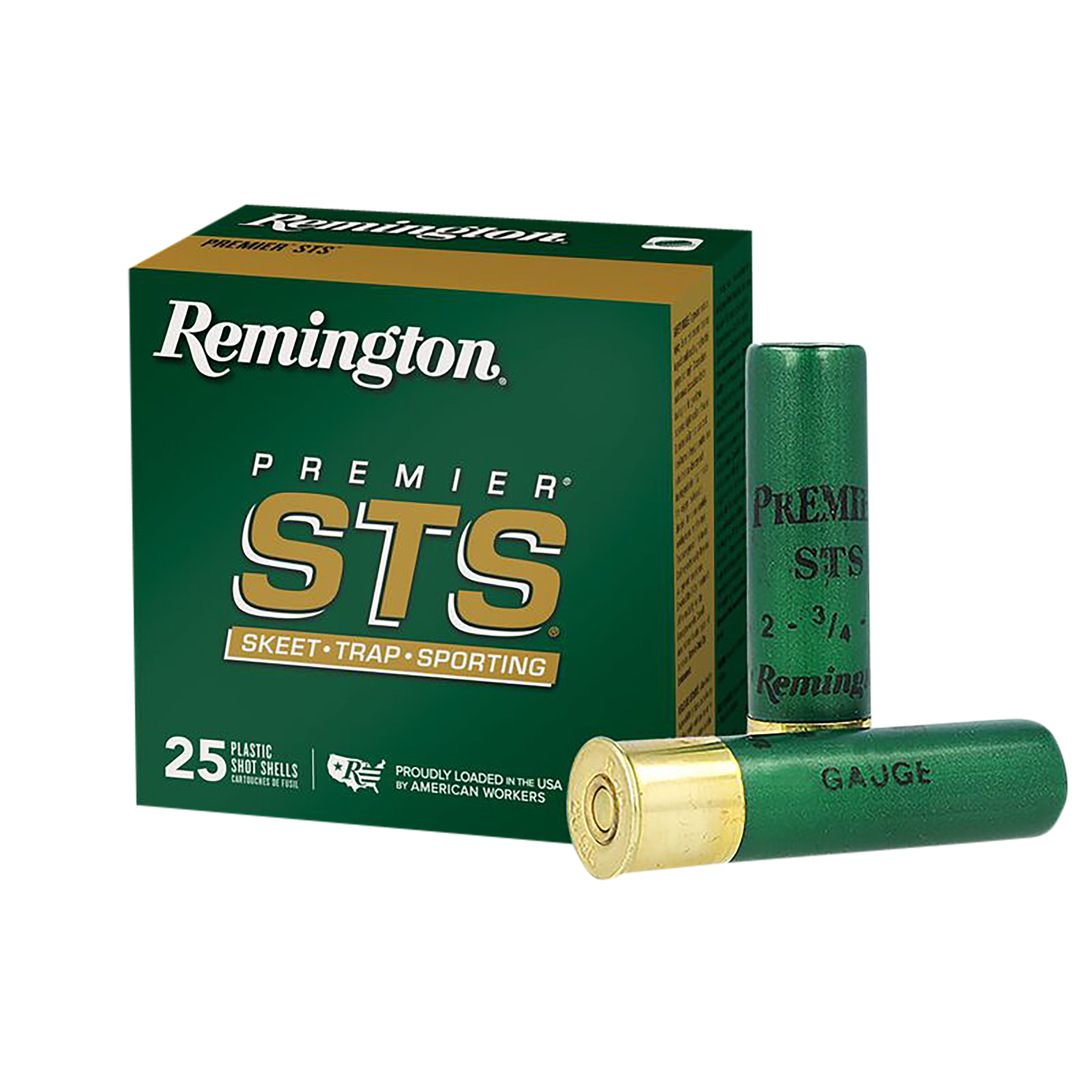 Remington Premier STS Target Loads STS1218, 12 Gauge, 2-3/4", 1 oz, 1185 fps, #8 Lead Shot, 25 Rds/Bx