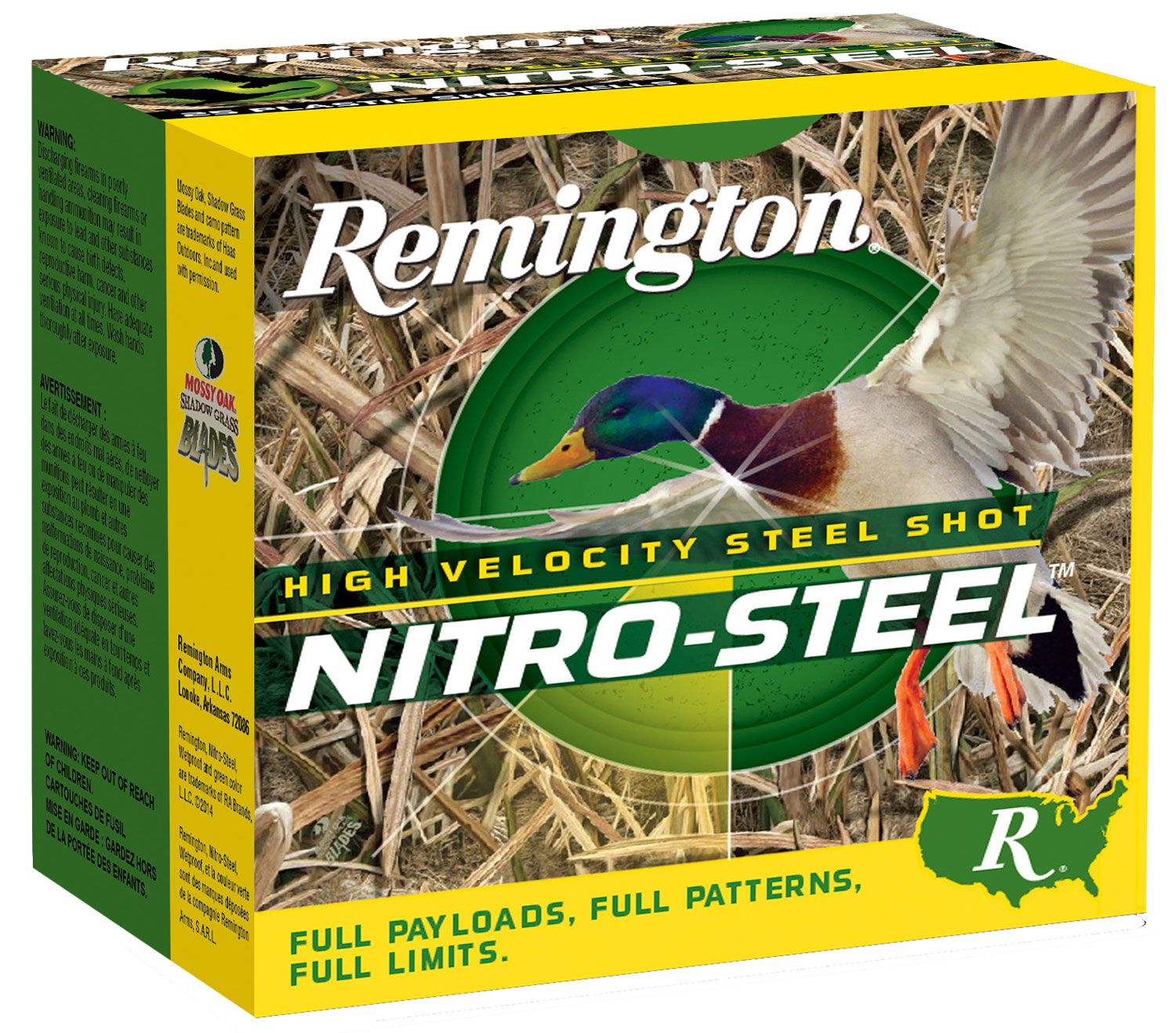 Remington Ammo Nitro-Steel High Velocity 20837, 12 Gauge, 3.50", 1 1/2 oz, 1500  fps, BB Shot, 25 Rd/bx
