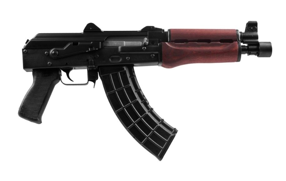 Zastava ZPAP M92 Pistol ZP92762SR, 7.62x39mm, 10in, Black Polymer Pistol Grip, Serbian Redwood, 30 Rds