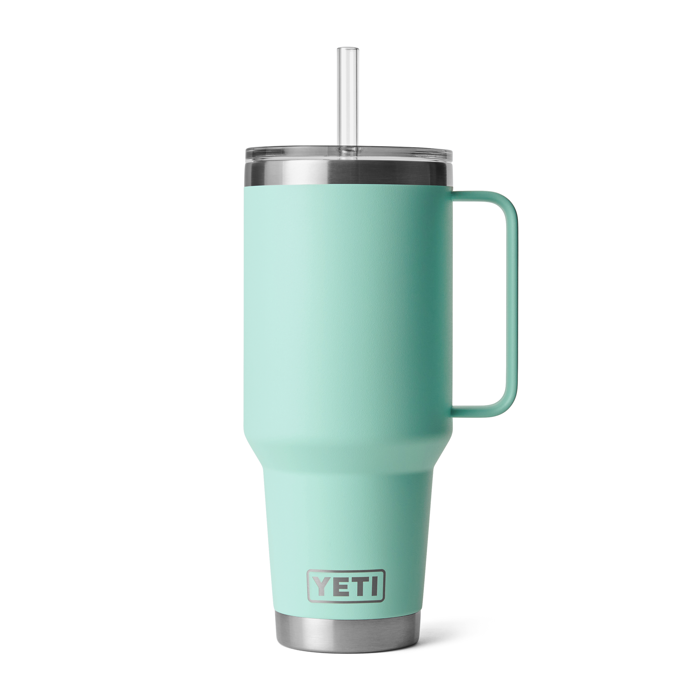 Yeti Rambler 42oz Travel Mug w/ Straw Lid (21071503837) Stainless Steel, Seafoam