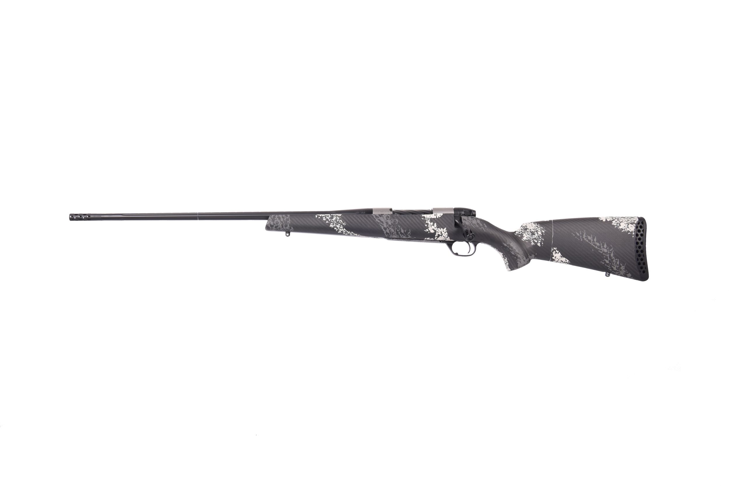 Weatherby Mark V Backcountry Ti 2.0 Left-Hand Rifle MBT20N65CML4B, 6.5 Creedmoor, 22", Grey/white Carbon Fiber Camo Stock, 4 Rds