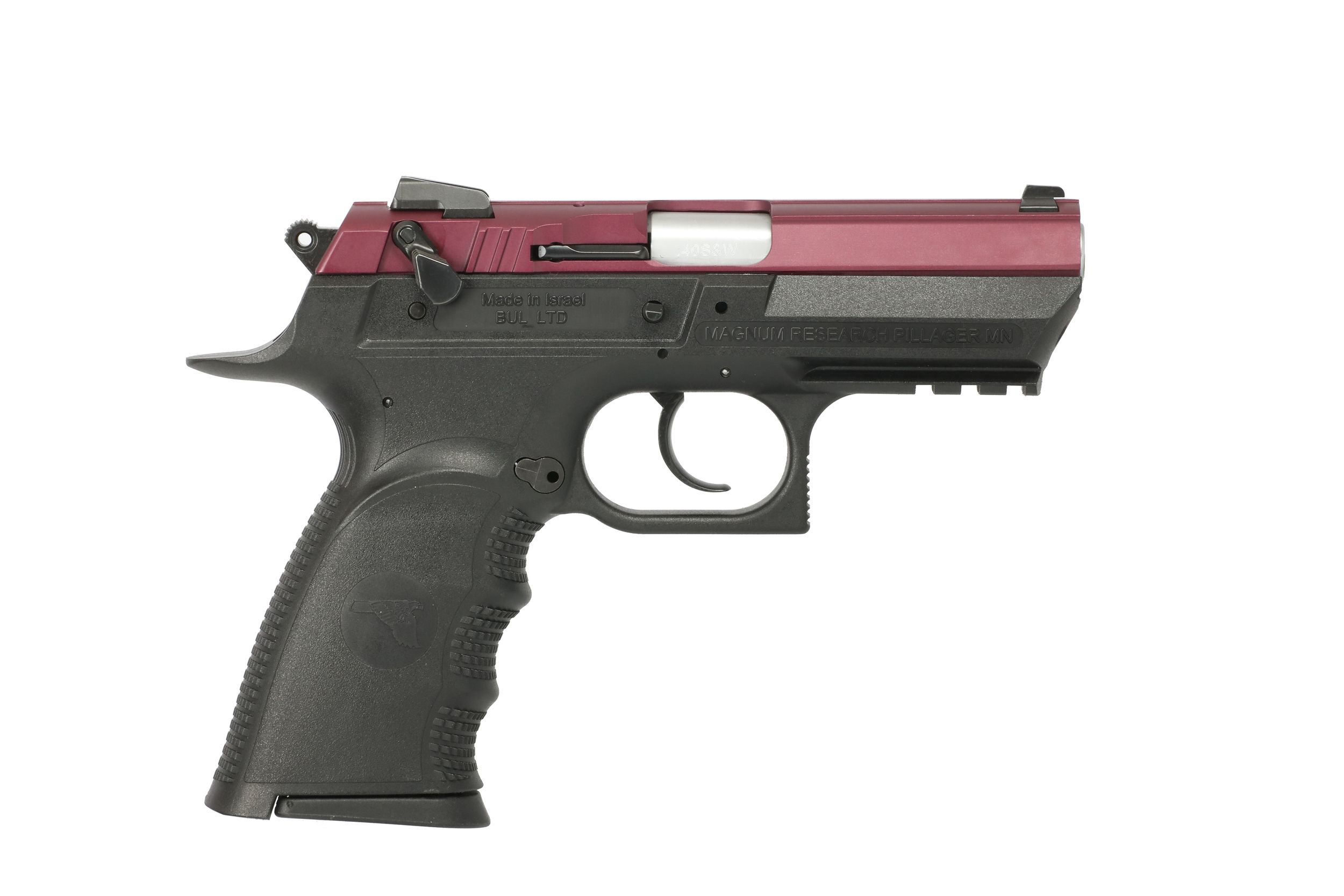 Magnum Research Baby Eagle III Semi-Compact Pistol BE94133RSL-BKC, 40 S&W, 3.85in, Black Cherry Cerakote, 12 Rds