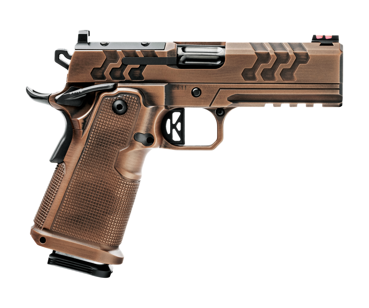 Kimber 2K11 Pro Minotaur Double Stack 1911 Pistol, 3500059, 9mm, 4.25", MJD Grips, Distressed Sandstone Finish, 19+1