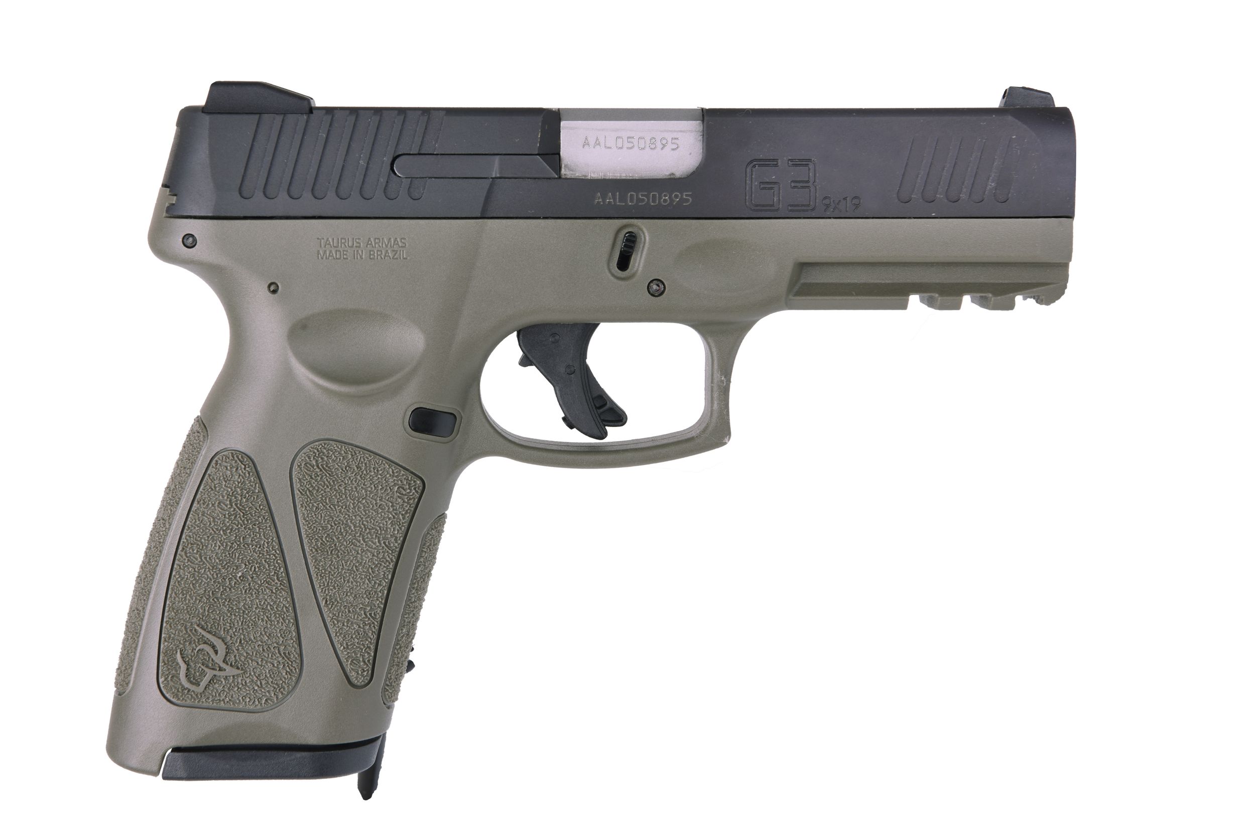 Taurus G3 Pistol 1-G3B941O, 9mm, 4in, OD Green Polymer Grips, 17 Rds
