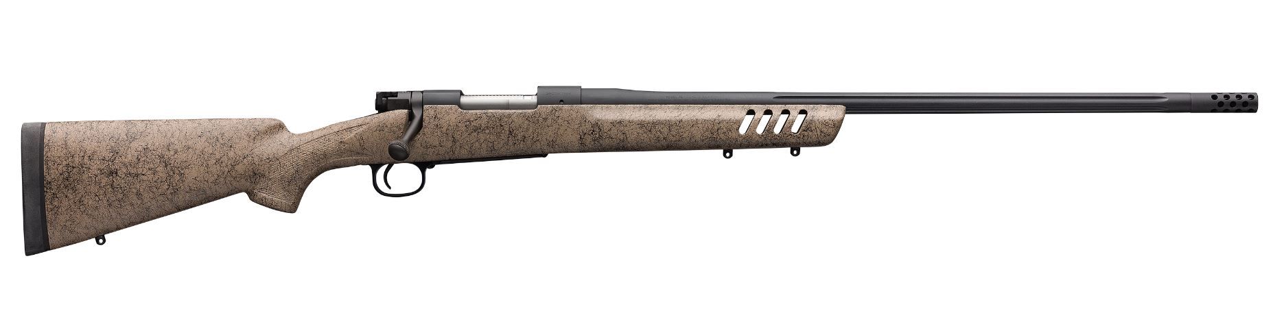 Winchester Model 70 Long Range MB Bolt-Action Rifle 535243210, 22-250 Rem, 24", Bell & Carlson Composite Stock, 5 Rds