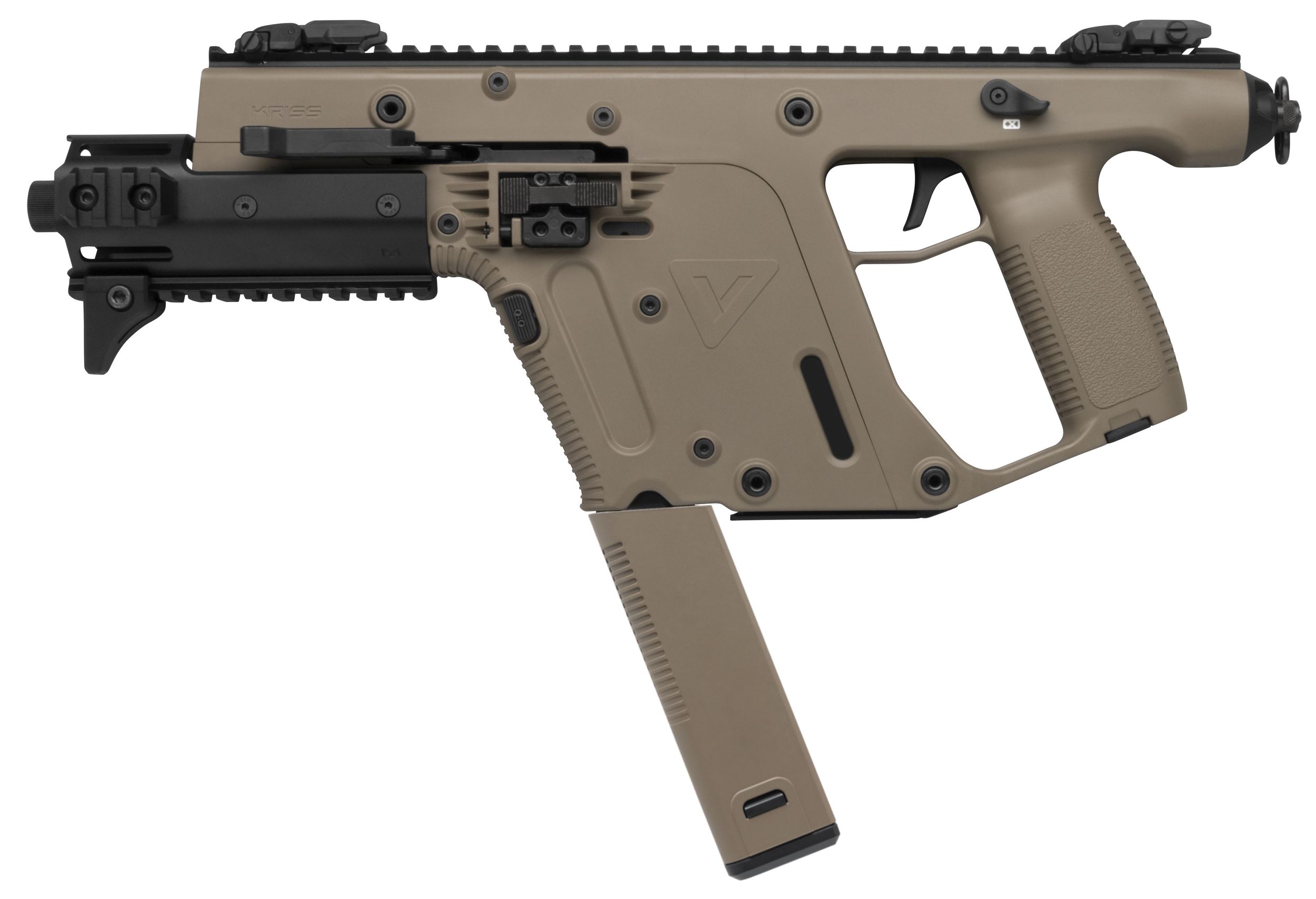 Kriss USA Vector SDP Enhanced Pistol KV10-PFD30, 10mm, 6.5in, FDE Polymer, 33 Rds