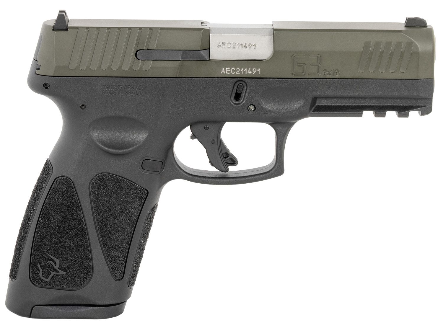 Taurus G3 Pistol 1-G3B94B, 9mm, 4in, Textured Grips, Black Finish, 15 Rds