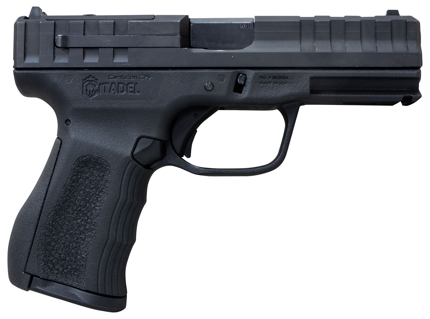 Puma Rifles Centurion CP9 Optic Ready Pistol CITCP9BLK, 9mm Luger, 4in, Polymer Frame & Grips, Black Finish, 14 Rds